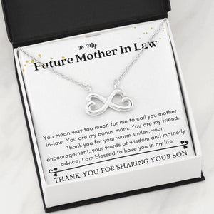 Lurve™ Future Mother In Law - My Bonus Mom Infinity Hearts Necklace