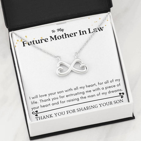 Lurve™ Future Mother In Law - A Piece of Your Heart Infinity Hearts Necklace