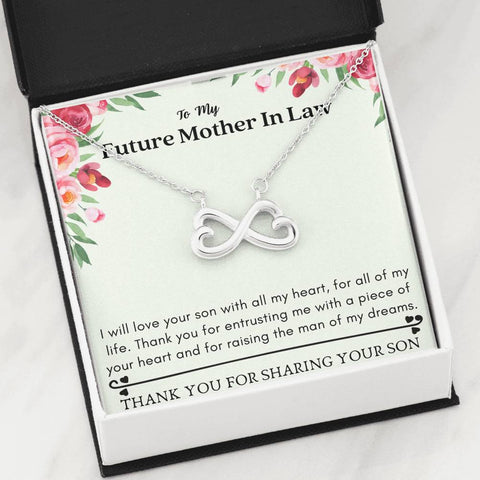 Lurve™ Future Mother In Law - A Piece of Your Heart Infinity Hearts Necklace