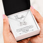 Lurve™ To Daughter - You Are Braver Infinity Hearts Necklace
