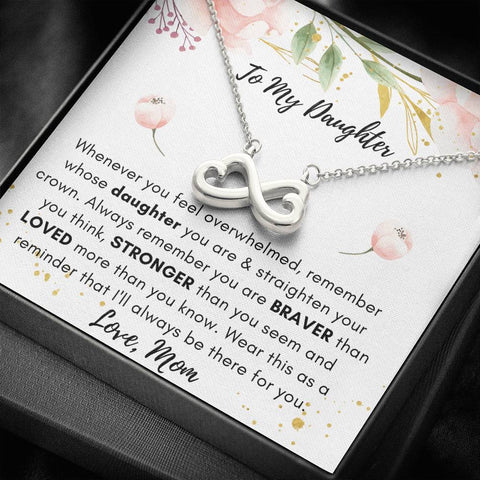 Lurve™ Daughter - Straighten Your Crown Infinity Hearts Necklace