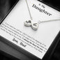Lurve™ Daughter - Always Be There For You Infinity Hearts Necklace