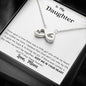 Lurve™ Daughter - Keep Me In Your Heart Infinity Hearts Necklace