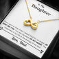 Lurve™ Daughter - He Sent Me You Infinity Hearts Necklace