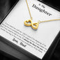 Lurve™ Daughter - Always Be There For You Infinity Hearts Necklace