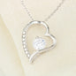 Lurve™ To My Best Bonus Sister, Love Bonus Brother Forever Love Necklace