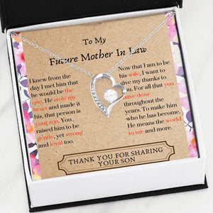 Lurve™ Future Mother In Law - Thank You Forever Love Necklace