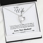 Lurve™ To Wife - Date, Kiss, Love Forever Love Necklace