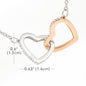Lurve™ To Daughter - I Love You Interlocking Hearts Necklace