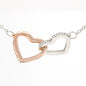 Lurve™ Thanks My Girlfriend, Love Boyfriend Interlocking Hearts Necklace