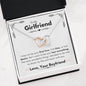 Lurve™ Girlfriend - First Love, Kiss, Desire, Wonderful Thing Interlocking Hearts Necklace