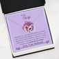 Lurve™ Wife - Smile for No Reason Interlocking Hearts Necklace Mahogany