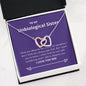 Unbiological Sister - Deserve The World Interlocking Hearts Necklace