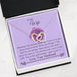 Lurve™ Wife - Most Beautiful Thing Interlocking Hearts Necklace Mahogany