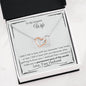 Lurve™ Wife - Permanent Part of The World Interlocking Hearts Necklace Mahogany