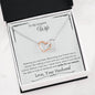 Lurve™ Wife - Smile for No Reason Interlocking Hearts Necklace Mahogany