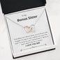 Bonus Sister - Here For You Interlocking Hearts Necklace