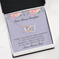 Lurve™ Thanks My Bonus Daughter, Love Bonus Dad Interlocking Hearts Necklace