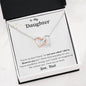 Lurve™ Daughter - Not Sure What I did to Deserve You Interlocking Hearts Necklace