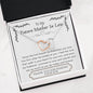 Lurve™ Future Mother In Law - First Breath, Cherish Your Son Interlocking Hearts Necklace