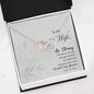 Lurve™ To My Wife-Be Strong Interlocking Hearts Necklace
