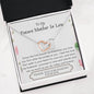 Lurve™ Future Mother In Law - First Breath, Cherish Him Interlocking Hearts Necklace