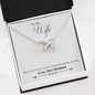 Lurve™ To Wife - Together We're Everything Interlocking Hearts Necklace