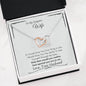 Lurve™ Wife - Special To Me Interlocking Hearts Necklace Mahogany