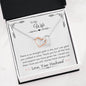 Lurve™ Wife - Walked in Mine Interlocking Hearts Necklace Mahogany