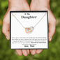 Lurve™ Daughter - Keep Me In Your Heart Interlocking Hearts Necklace