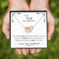 Lurve™ Wife - Love, Heart, Part Interlocking Hearts Necklace Mahogany