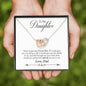 Lurve™ To Daughter - I Love You Interlocking Hearts Necklace