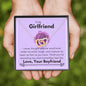 Lurve™ Girlfriend - Smile, Laugh, Capture, Butterflies Interlocking Hearts Necklace