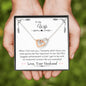 Lurve™ Wife - Important To Me Interlocking Hearts Necklace Mahogany