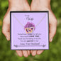 Lurve™ Wife - I Love You, Special Interlocking Hearts Necklace Mahogany