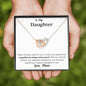 Lurve™ Daughter - Magnificient Wings And Soared Interlocking Hearts Necklace