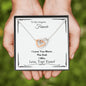 Lurve™ Fiancee - I Love You More Interlocking Hearts Necklace