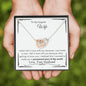 Lurve™ Wife - Permanent Part of The World Interlocking Hearts Necklace Mahogany