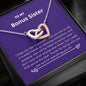 Bonus Sister - Amazing Companion Interlocking Hearts Necklace