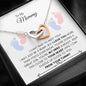 Mommy - Can't Wait to Meet You Interlocking Hearts Necklace