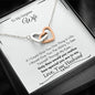 Lurve™ Wife - Special To Me Interlocking Hearts Necklace Mahogany