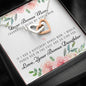 Lurve™ Thanks My Bonus Mom, Love Bonus Daughter Interlocking Hearts Necklace