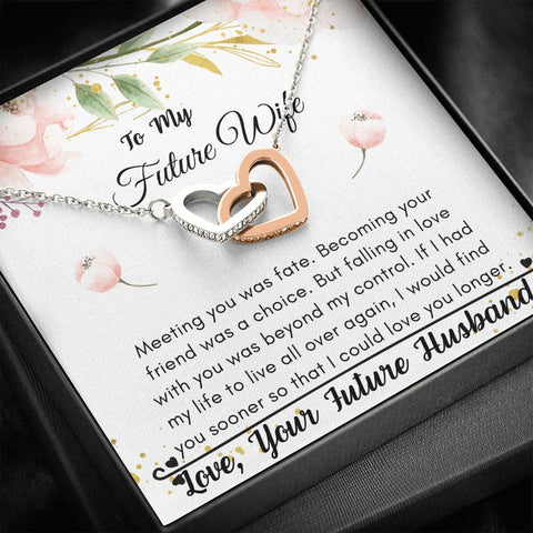 Lurve™ Future Wife - Love You Longer Interlocking Hearts Necklace