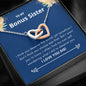 Bonus Sister - Deserve The World Interlocking Hearts Necklace