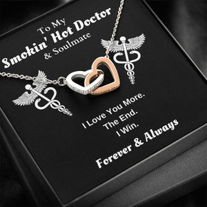 Lurve™ Hot Doctor - Love You More Interlocking Hearts Necklace