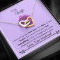 Lurve™ Wife - First Love, Kiss, Desire, Last Everything Interlocking Hearts Necklace