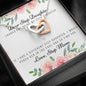 Lurve™ Thanks My Step Daughter, Love Step Mom Interlocking Hearts Necklace