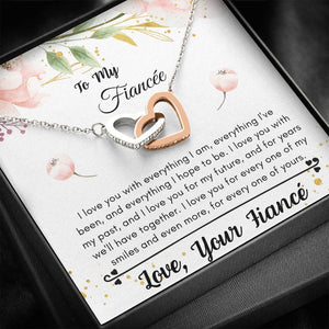 Lurve™ Fiancee - Love You With Everything Interlocking Hearts Necklace