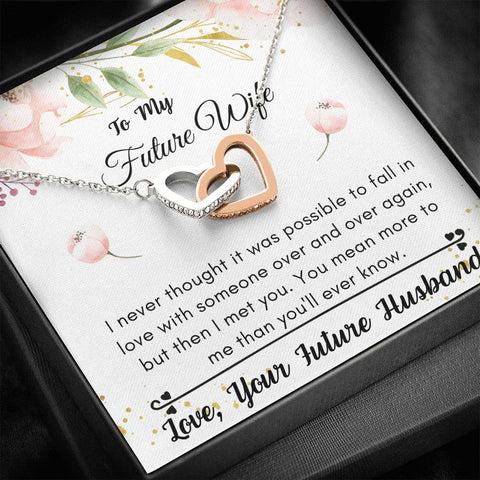 Lurve™ Future Wife - Love You Over and Over Again Interlocking Hearts Necklace