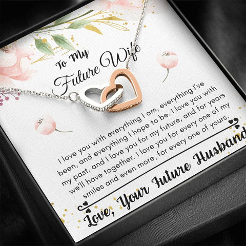 Lurve™ Future Wife - Love You With Everything Interlocking Hearts Necklace